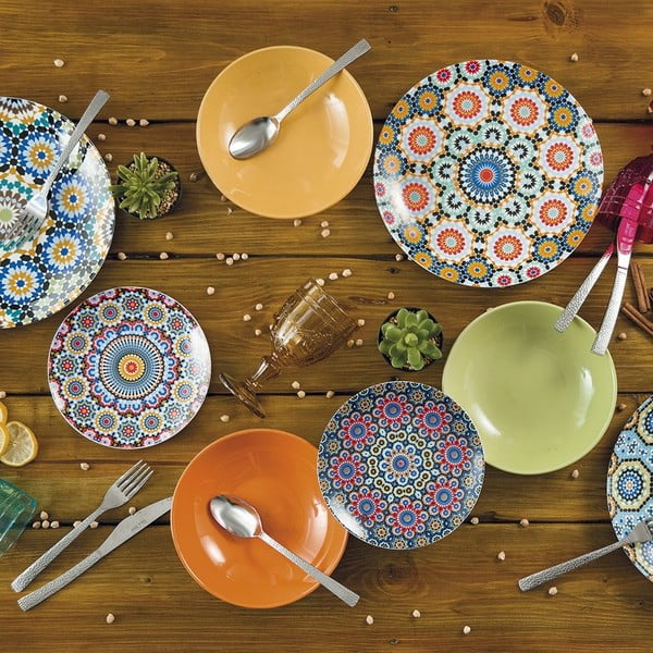 Porcelanowy zestaw talerzy 18 szt. Marrakesh – VDE Tivoli 1996-image-2