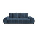 Ciemnoniebieska sofa z tkaniny szenilowej 278 cm Everest – Bobochic Paris