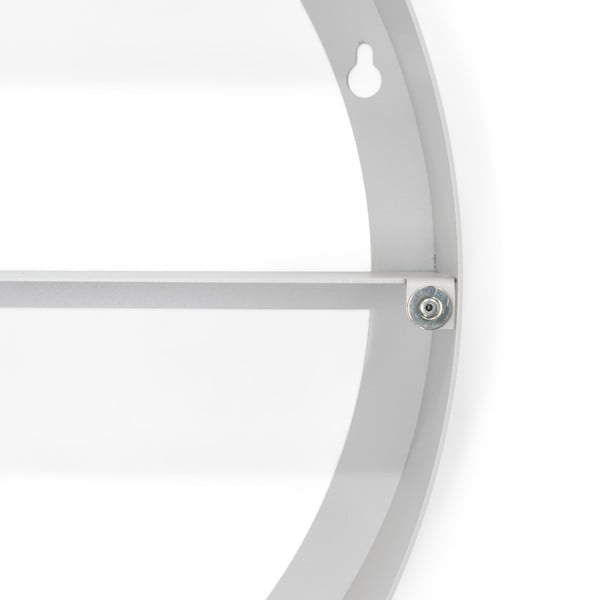 Szarobrązowa metalowa wisząca/z lustrem szafka łazienkowa 55x55 cm Sonnet – Spinder Design-image-3