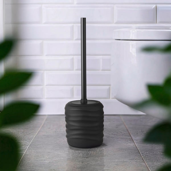 Czarna ceramiczna szczotka do WC Illana – Wenko-image-1