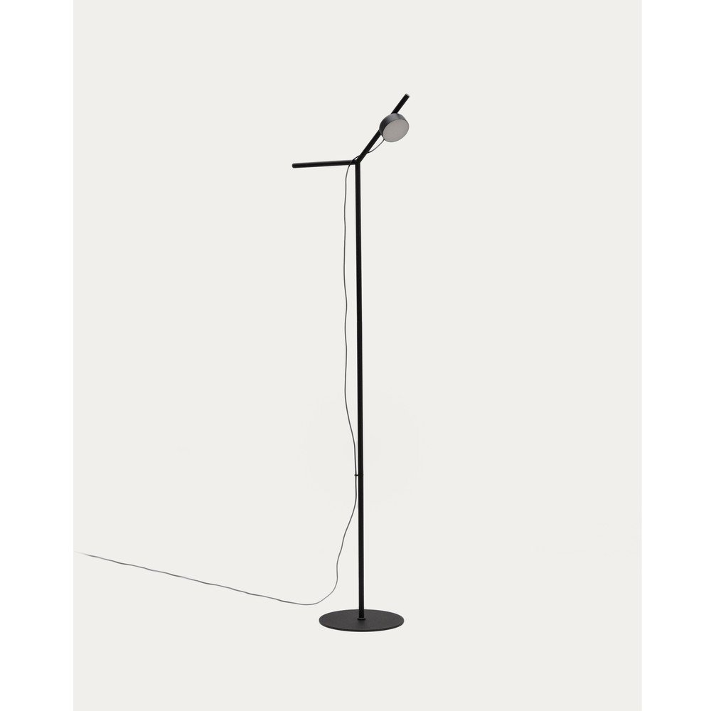 Czarna lampa stojąca LED ze ściemniaczem (wysokość 160 cm) Orey – Kave Home (zdjęcie 5)