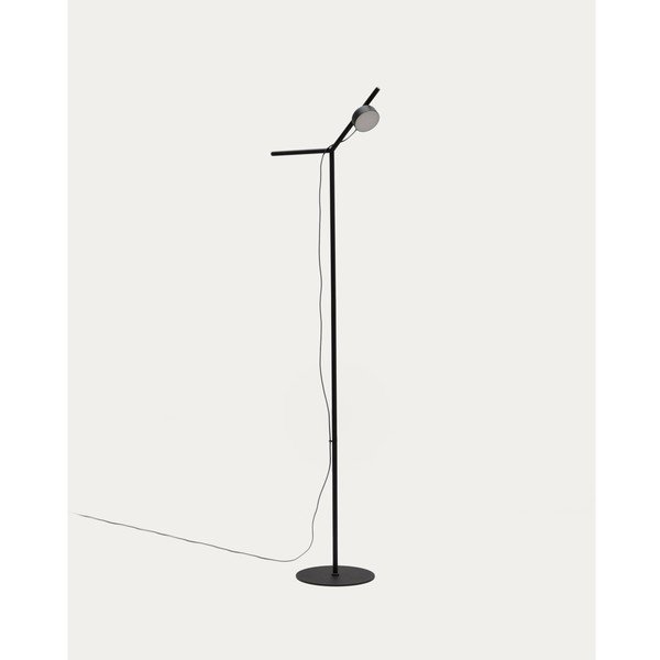 Czarna lampa stojąca LED ze ściemniaczem (wysokość 160 cm) Orey – Kave Home-image-3