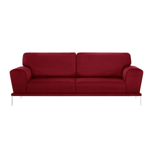 Czerwona sofa 3-osobowa L'Officiel Kendall