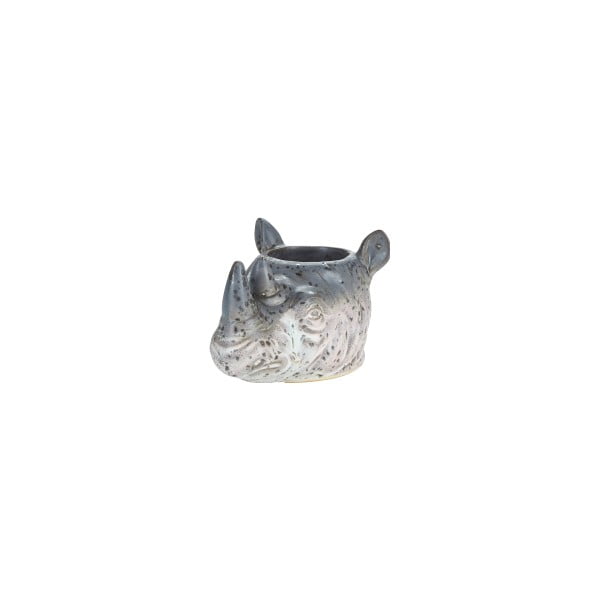 Świecznik ceramiczny w kształcie nosorożca Bahne & CO