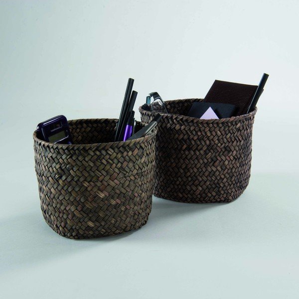 Zestaw 2 granatowych koszyków Compactor Rush Baskets