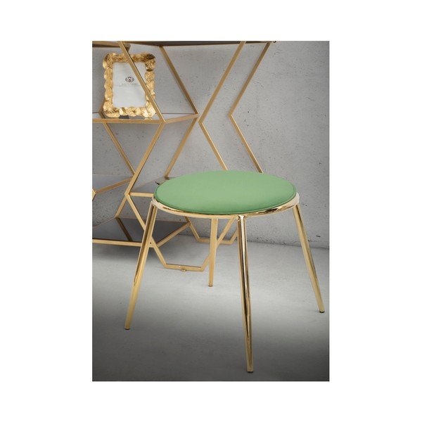 Jasnozielony stołek Mauro Ferretti Emily, ⌀ 45 cm-image-1