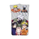 Bawełniana pościel dziecięca jednoosobowa 140x200 cm Naruto "Grey" – Jerry Fabrics