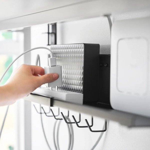 Czarny metalowy organizer na kable Smart – YAMAZAKI-image-2
