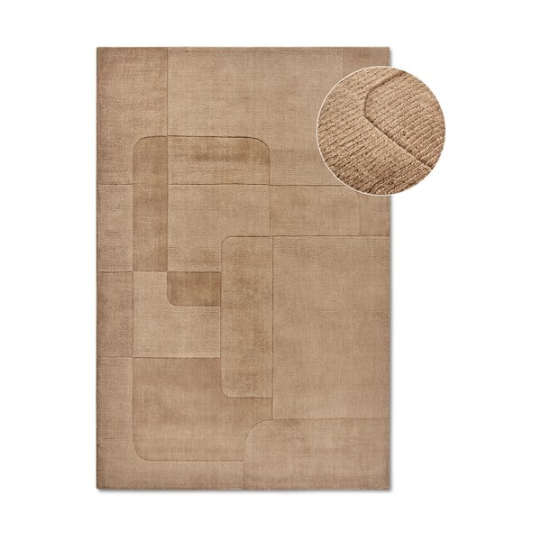 Beżowy wełniany dywan tkany ręcznie 80x150 cm Charlotte – Villeroy&Boch