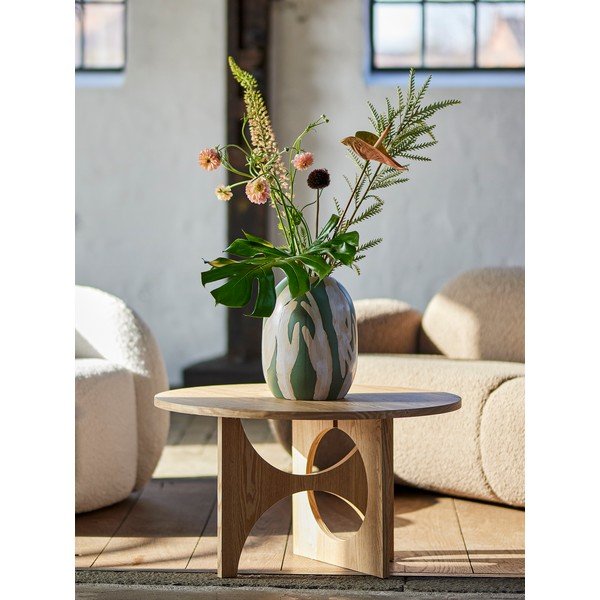 Okrągły stolik w dekorze jodły w naturalnym kolorze ø 80 cm Alden – Bloomingville-image-1