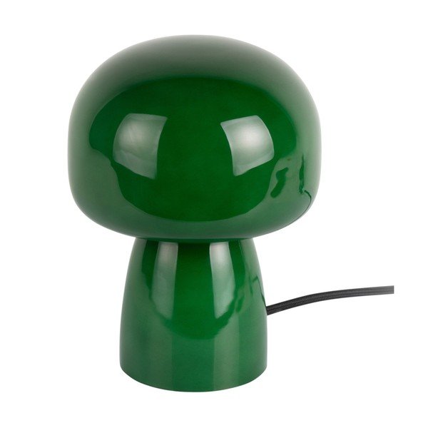 Ciemnozielona szklana lampa stołowa (wysokość 20 cm) Fervor – Leitmotiv