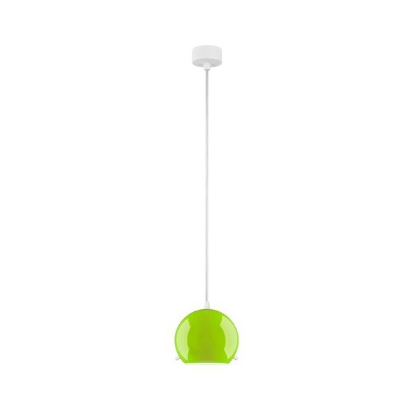 Zielona lampa wisząca z białym kablem Sotto Luce Myoo