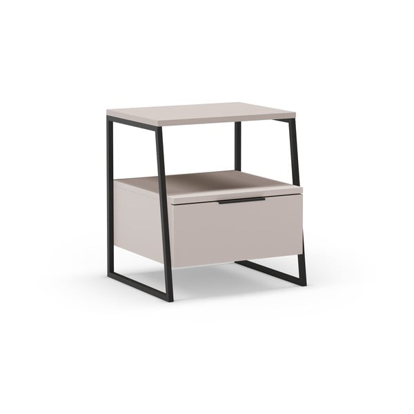 Kremowa szafka nocna Velia – Marckeric-image-3