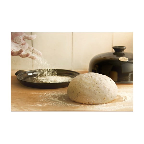 Czarna ceramiczna okrągła forma do pieczenia chleba Emile Henry, ⌀ 28,5 cm-image-2