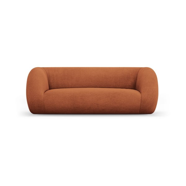 Pomarańczowa sofa z materiału bouclé 210 cm Essen – Cosmopolitan Design