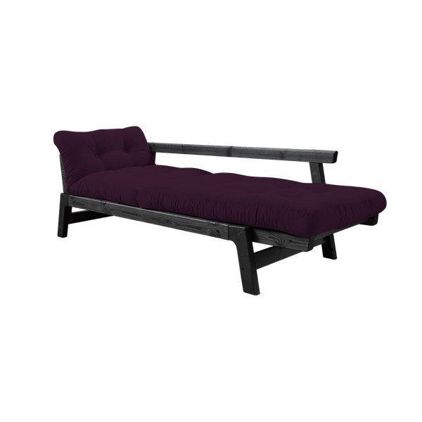 Sofa rozkładana Karup Step Black/Purple Plum-image-4