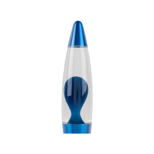 Niebieska szklana lampa lawa (wysokość 35,5 cm) Funky Rocket Lava – Leitmotiv-image-2