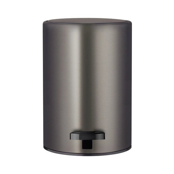 Ciemnoszary stalowy kosz na śmieci z pedałem 3 l Modo – Blomus