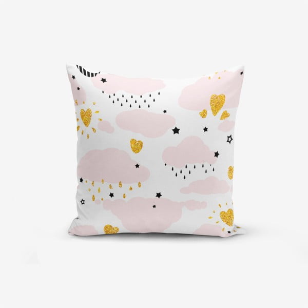 Poszewka na poduszkę z domieszką bawełny Minimalist Cushion Covers Pink Clouds Modern, 45x45 cm