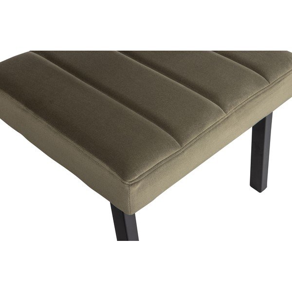 Khaki fotel z aksamitnym obiciem WOOOD Kaja-image-1