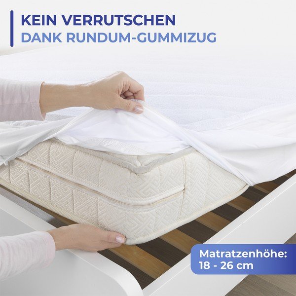 Wodoodporny antyalergiczny ochraniacz na materac 100x200 cm – Maximex-image-1