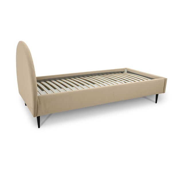 Beżowe łóżko dziecięce 120x200 cm Rainbow – Scandic-image-4