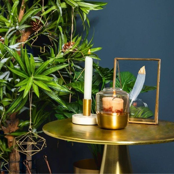 Aluminiowy okrągły stolik ø 39 cm Rhet – Kave Home-image-2