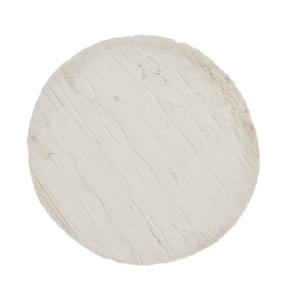 Kremowy dywan Think Rugs Teddy, ⌀ 120 cm