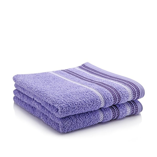 Komplet 2 ręczników Hugo Lavender, 50x90 cm