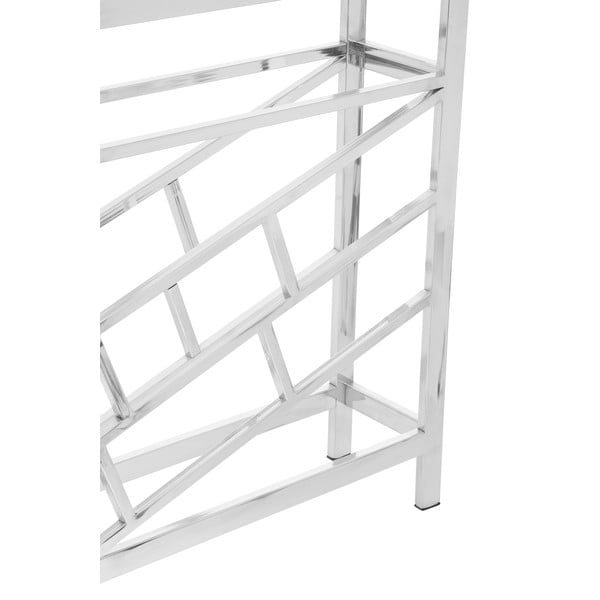 Metalowy regał na wino w kolorze srebra z połyskiem liczba butelek 12 Barolo – Premier Housewares-image-3