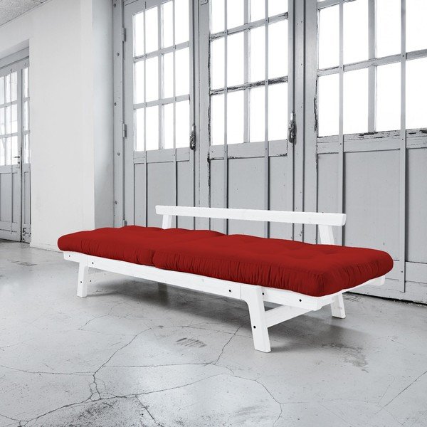 Sofa rozkładana Karup Step White/Red-image-2