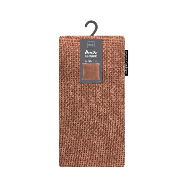 Poszewka na poduszkę z szenilu 40x40 cm Leo – douceur d'intérieur-image-3