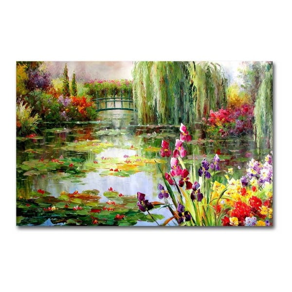 Obraz na płótnie Impressionist Garden, 70x45 cm