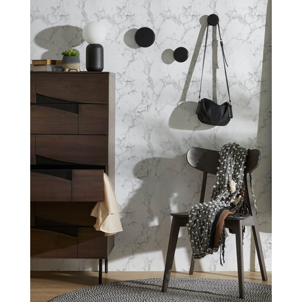 Czarne ścienne drewniane haczyki zestaw 3 szt. Nadua – Kave Home-image-1