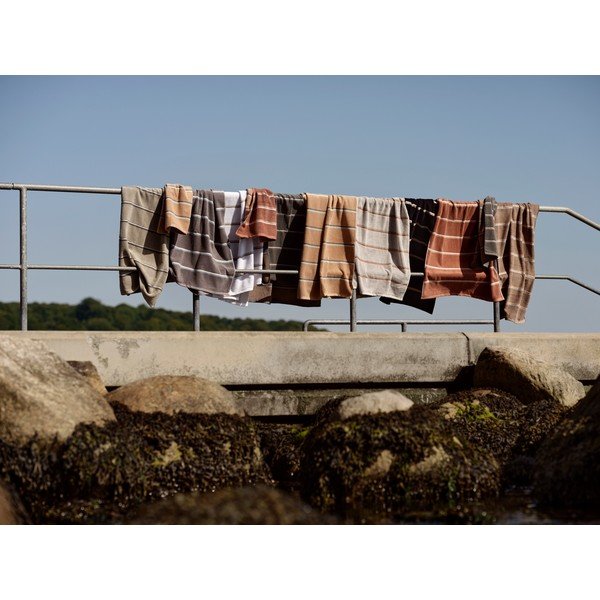 Czarny/jasnoszary bawełniany ręcznik 50x100 cm Sauna – Zone-image-4