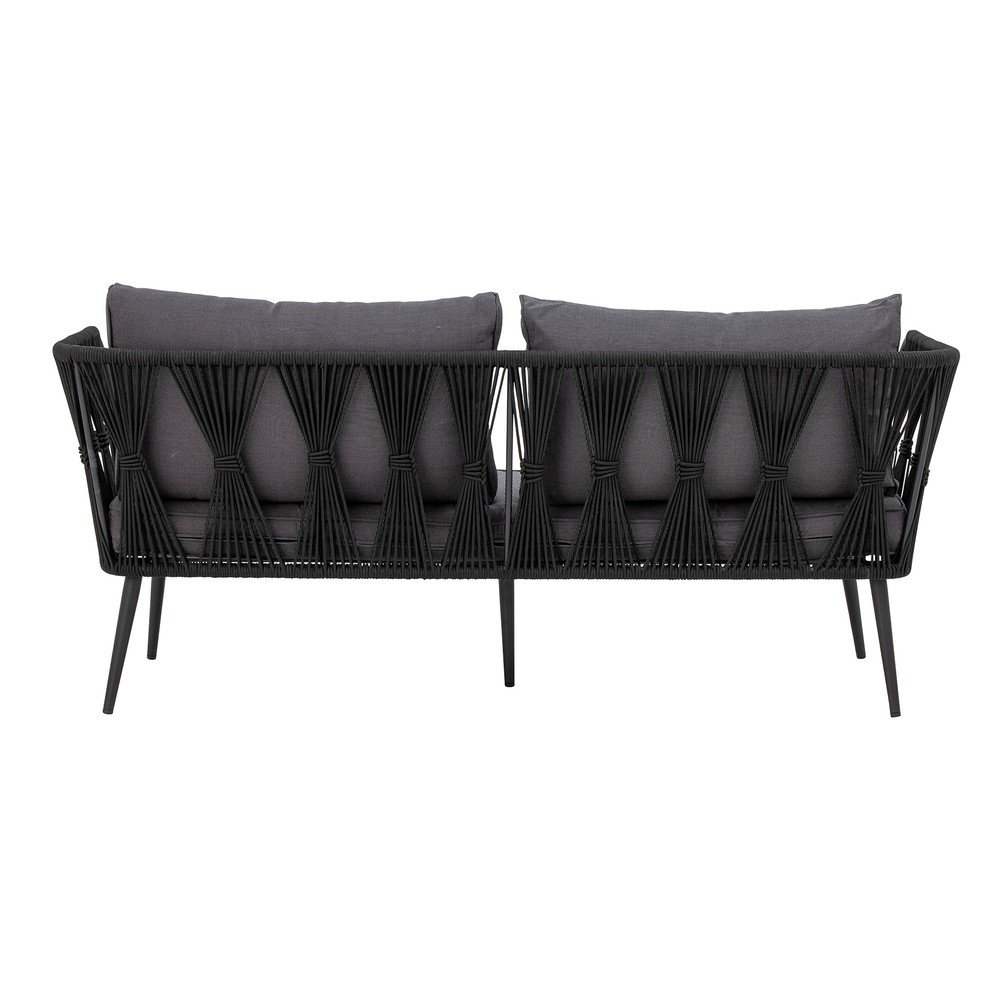 Czarna metalowa sofa ogrodowa Pavone – Bloomingville (zdjęcie 7)