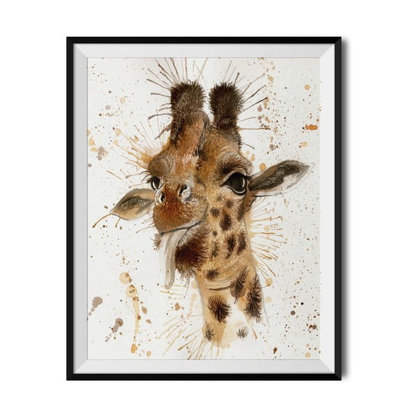 Plakat Wraptious Splatter Giraffe