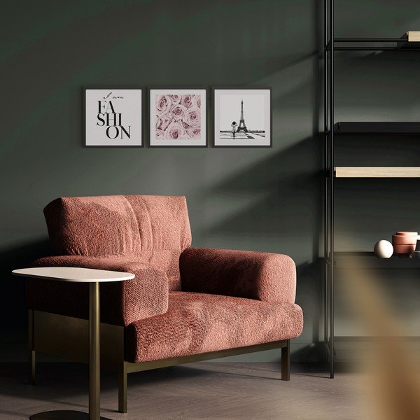 Obrazy zestaw 3 szt. 30x40 cm Parisienne – Styler-image-3