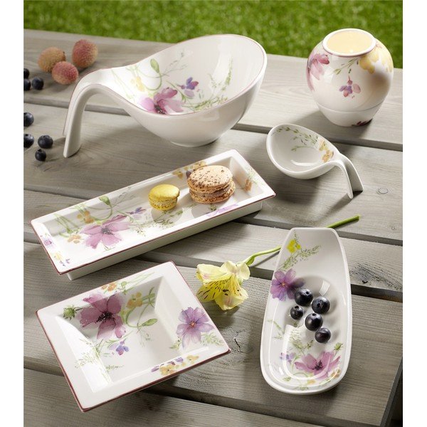 Porcelanowy półmisek z motywem kwiatów Villeroy & Boch Mariefleur Gifts-image-1