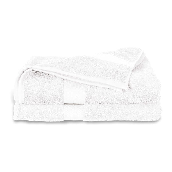 Biały ręcznik Twents Damast Kleur, 60x110 cm