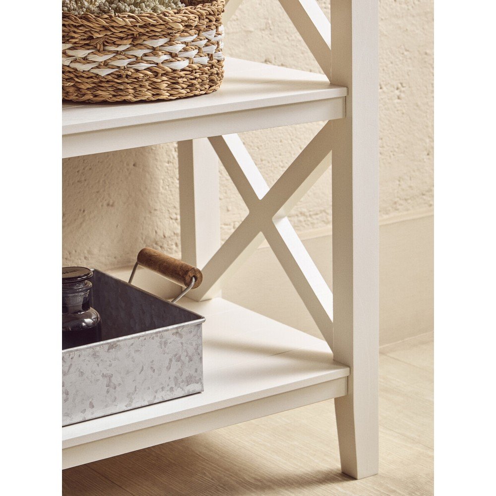Biały regał z litego drewna sosnowego 40x81x81 cm Heritage – Premier Housewares (zdjęcie 9)