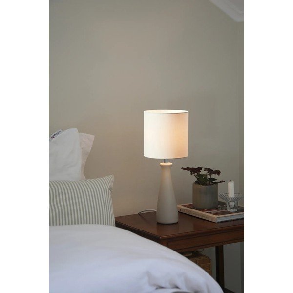 Kremowa lampa stołowa z tekstylnym kloszem (wysokość 42 cm) Birillo – Markslöjd-image-1