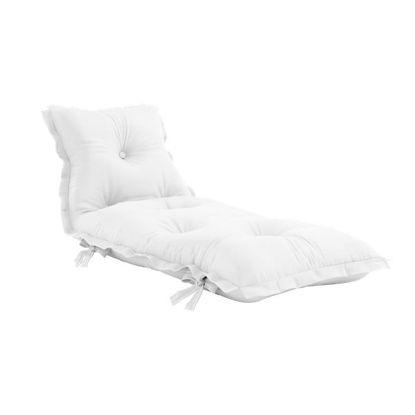 Biały wielofunkcyjny futon odpowiedni na zewnątrz Karup Design OUT™ Sit&Sleep White
