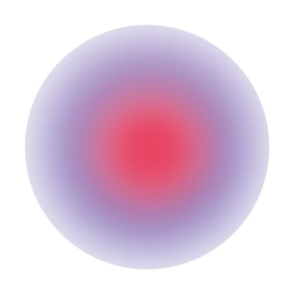 Szklany obraz drukowany ø 70 cm Halo – Styler