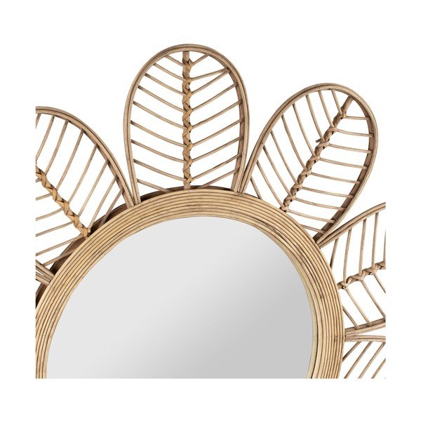 Lustro ścienne z rattanową ramą ø 81 cm Sevent's – Sema-image-4
