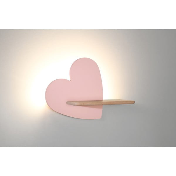 Różowa lampa dziecięca Heart – Candellux Lighting-image-1