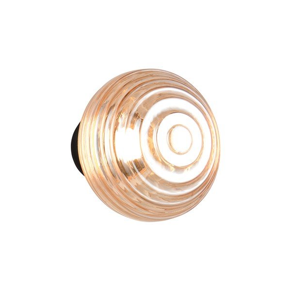 Szklany kinkiet LED na USB w bursztynowym kolorze ø 15,5 cm Earl – Reality-image-2