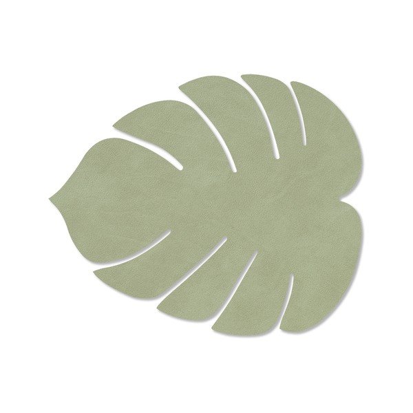 Mata stołowa ze skóry ekologicznej 22x26 cm Monstera Leaf Nupo – LIND DNA