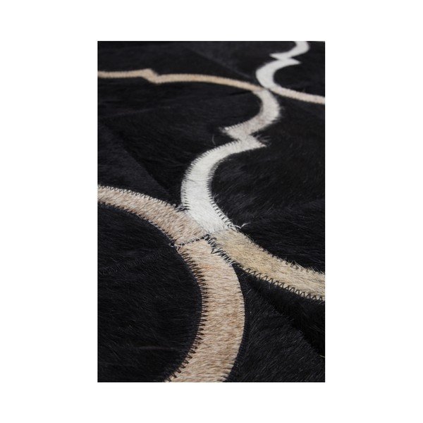 Czarny skórzany dywan Eclipse,120x170cm-image-3