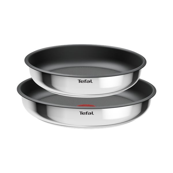 Patelnie zestaw 2 szt. z powłoką nieprzywierającą/z odpinaną rączką ze stali nierdzewnej ø 26 cm INGENIO Cook Eat L8813S75 – Tefal-image-2